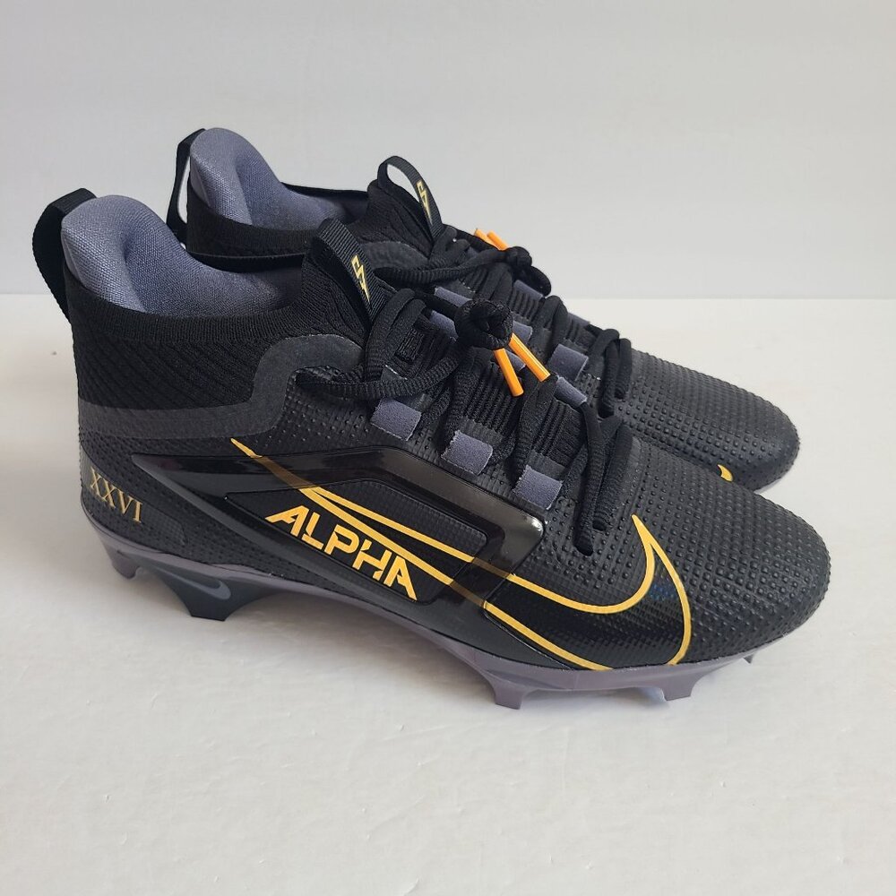 NEW Nike Alpha Menace Elite 4 Saquon Barkley Football Cleats HF4313-001 Size 8.5 - Picture 3 of 7